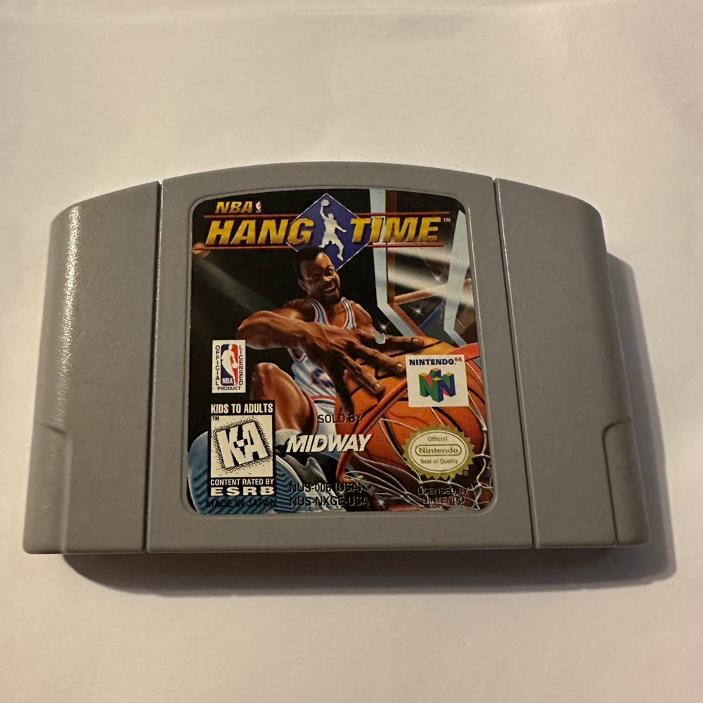 Nintendo 64 NBA Hang Time Game Cartridge Tested And Working